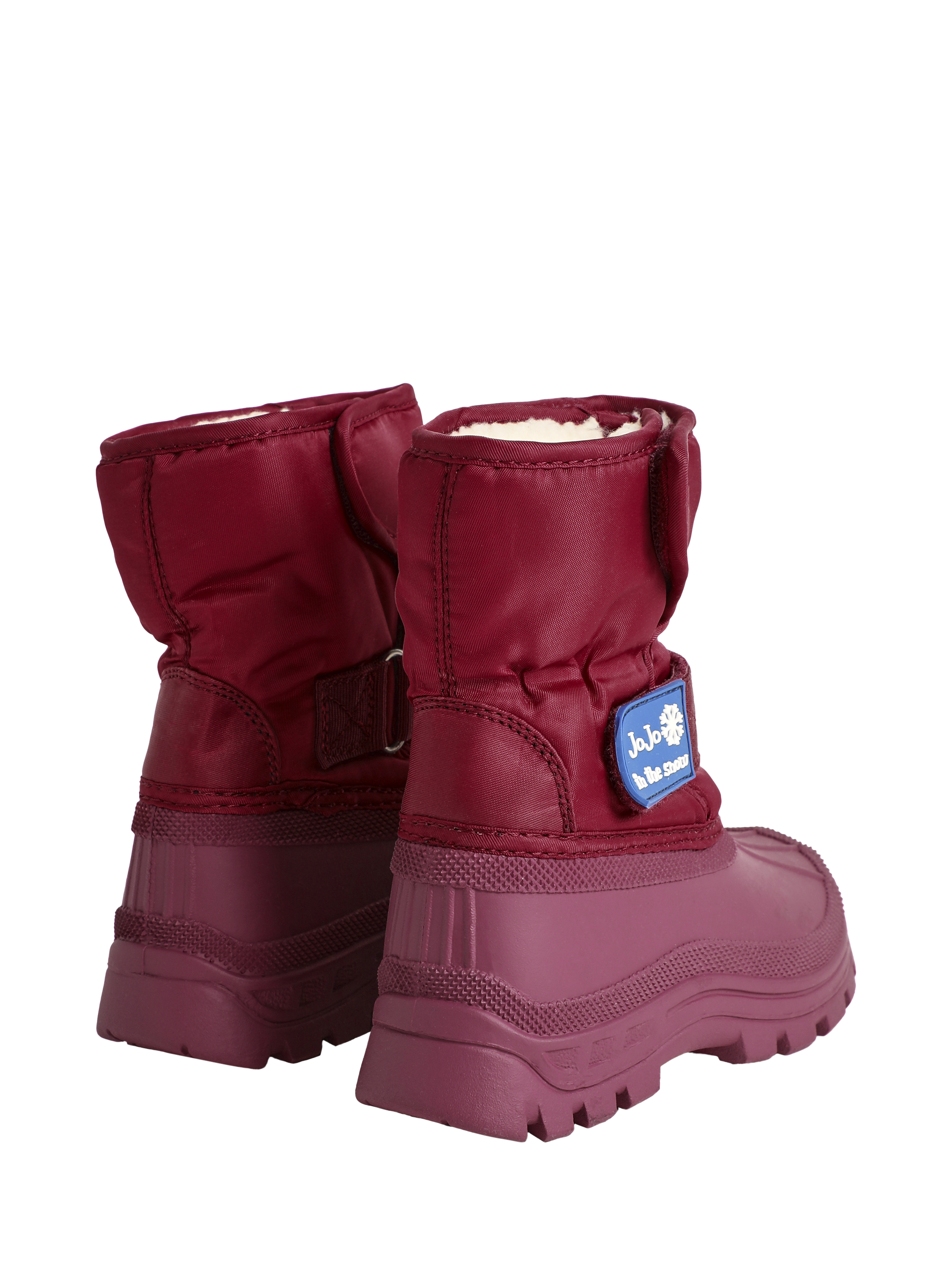 Product image 4 of 4, which shows JoJo Maman Bébé Kids' Alpine Snow Boots, Berry, EU21