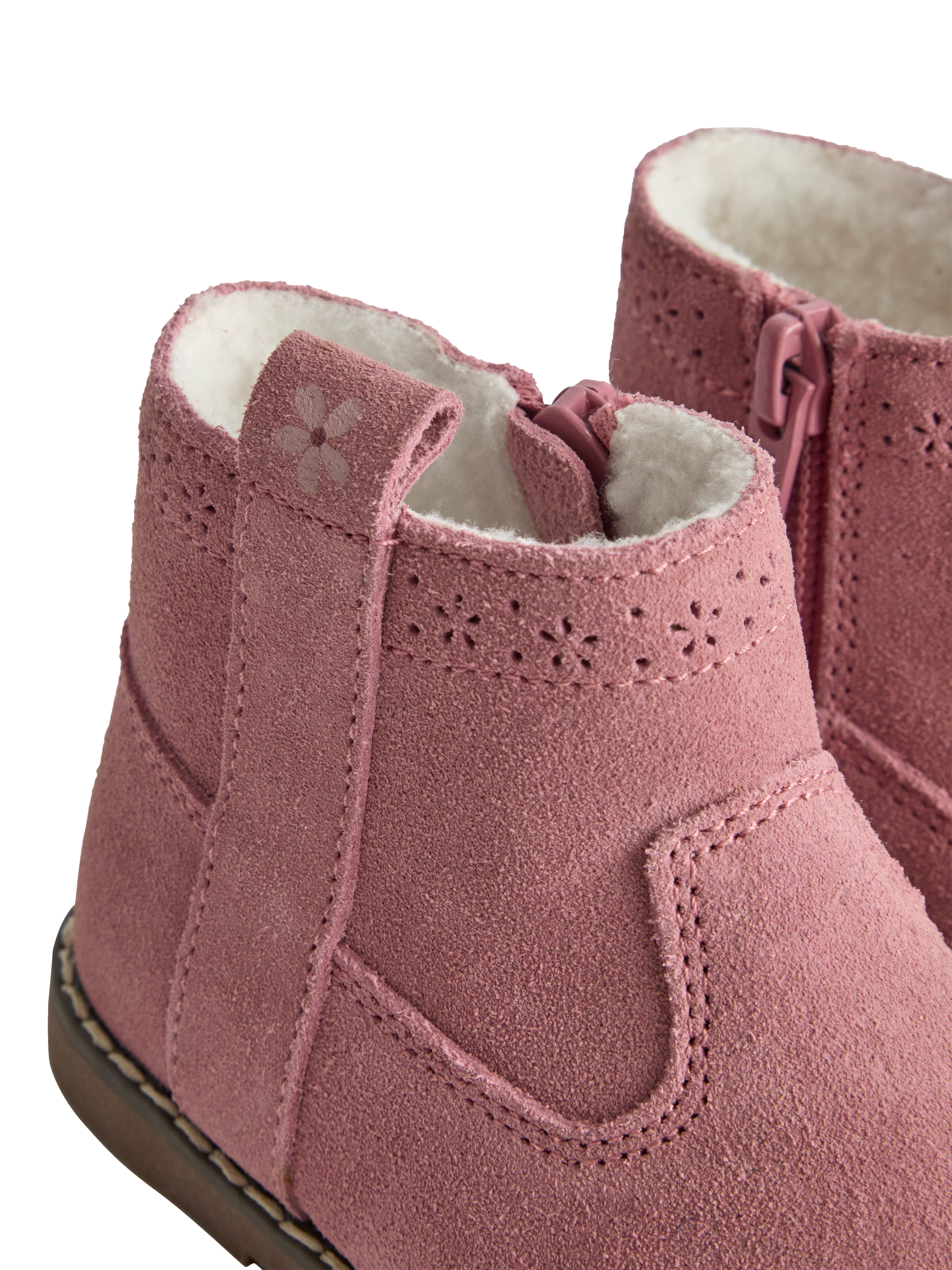 Product image 2 of 5, which shows JoJo Maman Bébé Kids' Cosy Lined Boots, Pink, EU24