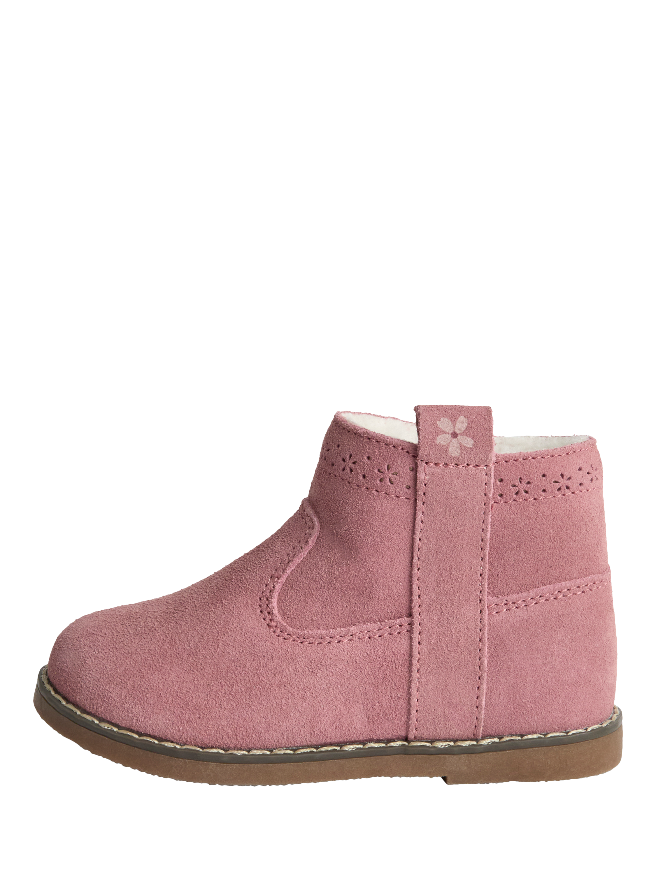 Product image 4 of 5, which shows JoJo Maman Bébé Kids' Cosy Lined Boots, Pink, EU24