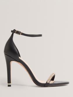 Ted Baker Laiilah Stiletto Heel Embellished Sandals, Black, Black