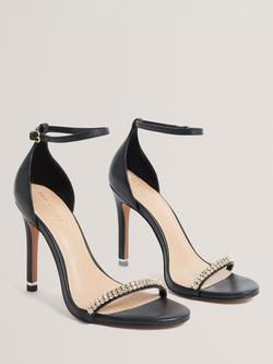 Ted Baker Laiilah Stiletto Heel Embellished Sandals, Black - view 2, Black