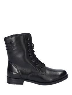 Josef Seibel Simona 01 Leather Ankle Boots, Black, Black