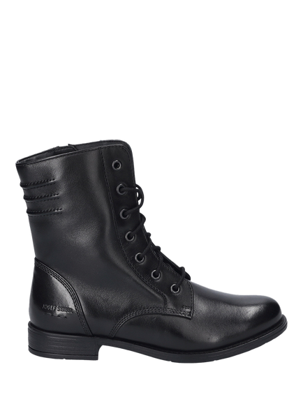 Josef Seibel Simona 01 Leather Ankle Boots, Black, Black