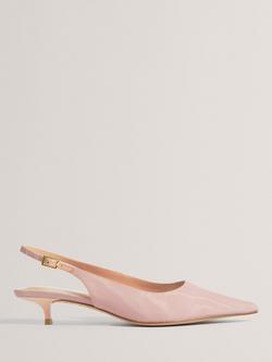 Ted Baker Kitina Kitten Heel Court Shoes, Pink, Pink