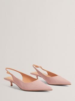 Ted Baker Kitina Kitten Heel Court Shoes, Pink - view 2, Pink