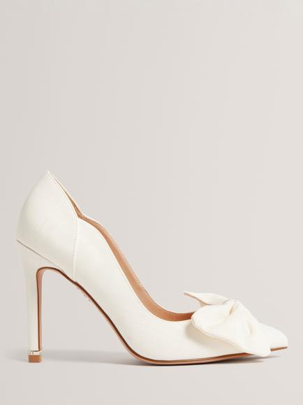 Ted Baker Laissy Bow Court Shoes, Ivory, Ivory
