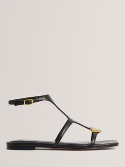 Ted Baker Audreii Leather Strappy Gladiator Sandals, Black, Black