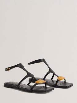 Ted Baker Audreii Leather Strappy Gladiator Sandals, Black - view 2, Black