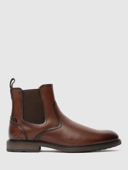 Rodd & Gunn Dargaville Leather Chelsea Boots, Redwood, Redwood