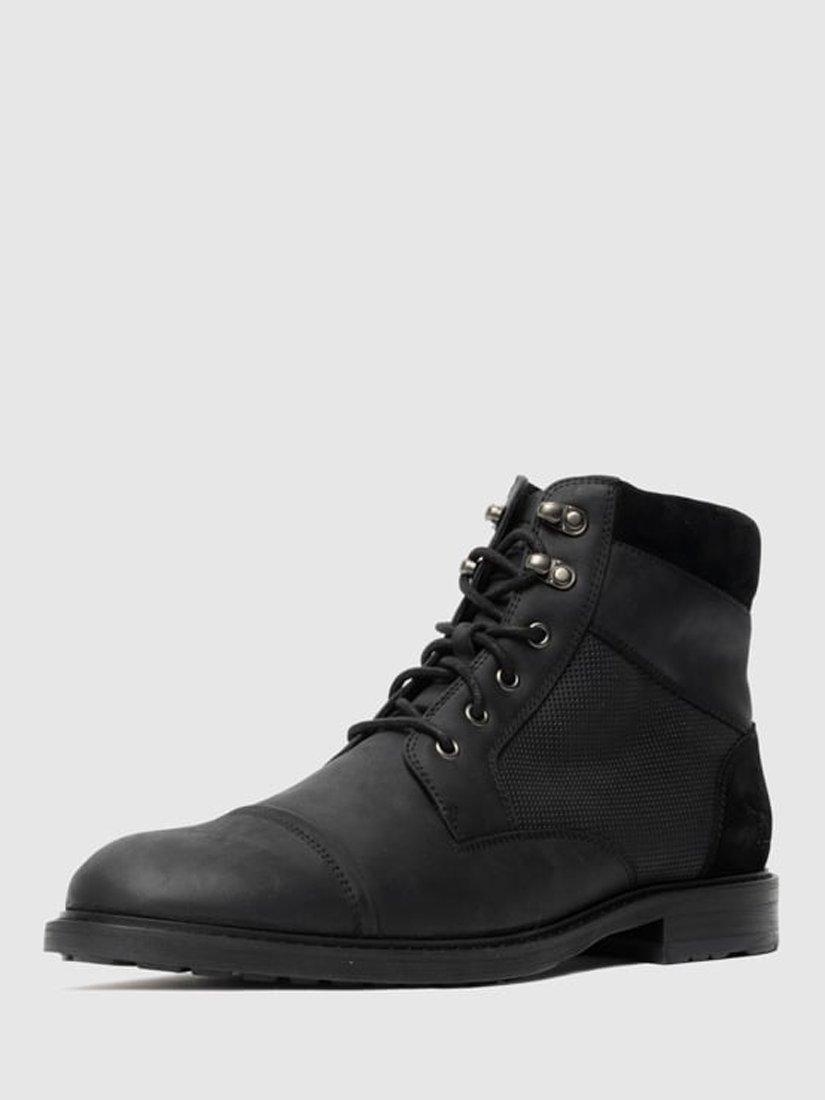 Product image 9 of 10, which shows Rodd & Gunn Durham Leather Military Boots, Onyx, 6