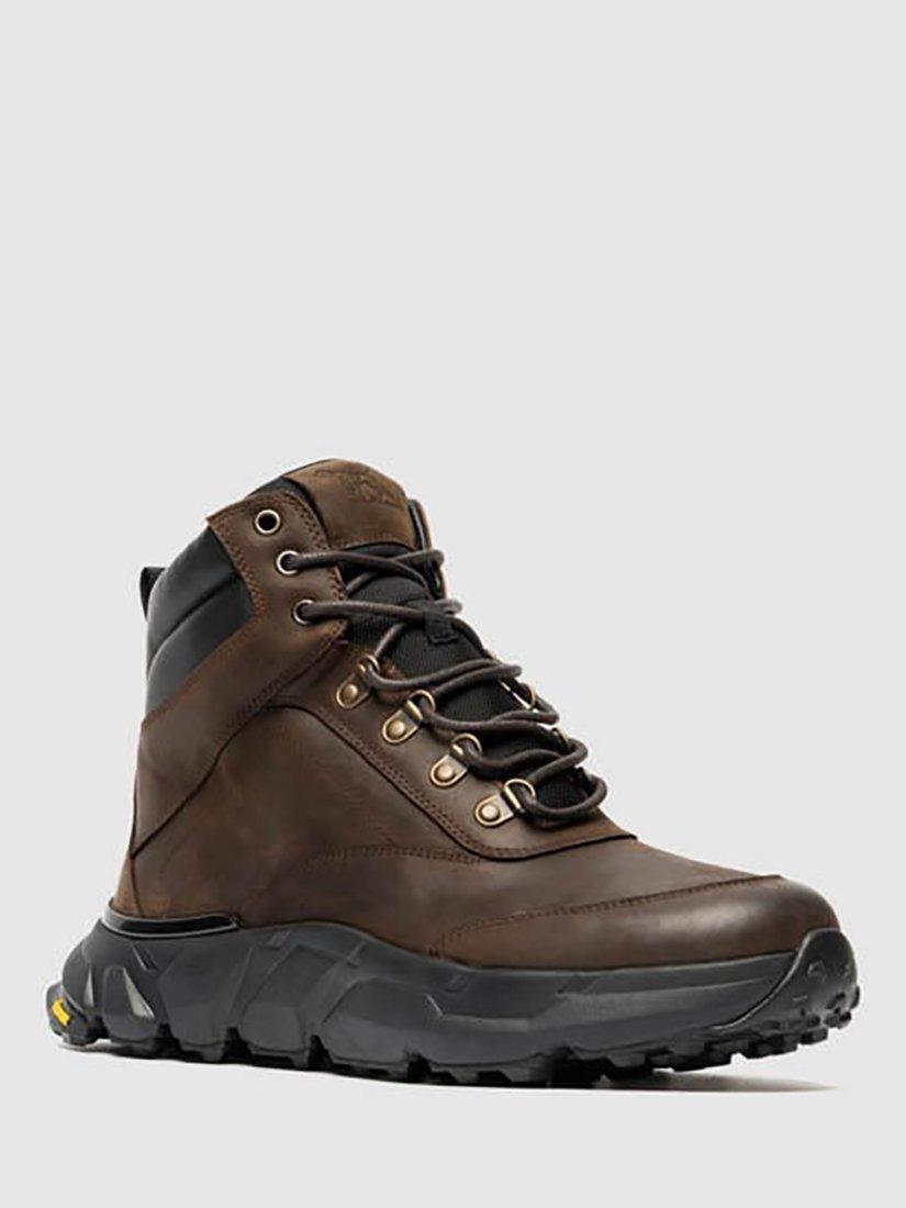 Product image 3 of 7, which shows Rodd & Gunn Remarkables Vibram Leather Walking Boots, Chocolate, 7