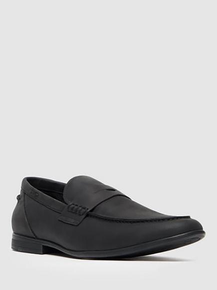 Rodd & Gunn St James Leather Loafers - view 2, Onyx