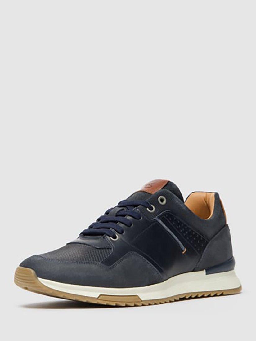 Product image 10 of 10, which shows Rodd & Gunn Albury Lace Up Leather Trainers, Navy, 7