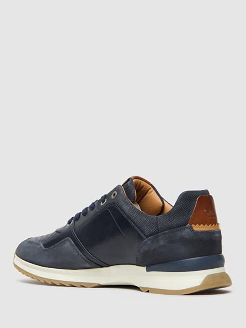 Product image 4 of 10, which shows Rodd & Gunn Albury Lace Up Leather Trainers, Navy, 7