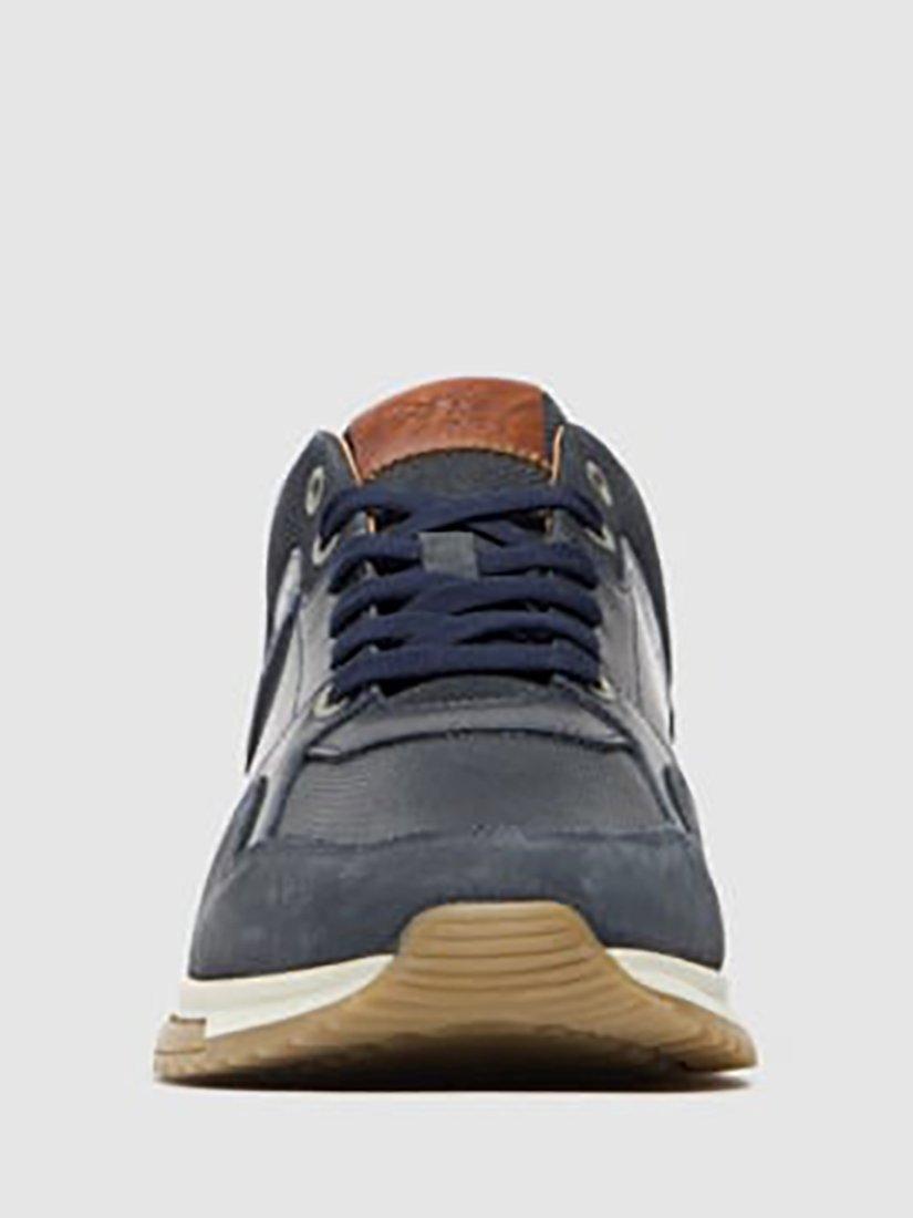 Product image 5 of 10, which shows Rodd & Gunn Albury Lace Up Leather Trainers, Navy, 7