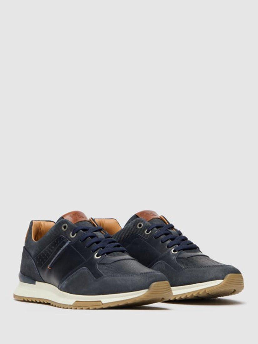 Product image 9 of 10, which shows Rodd & Gunn Albury Lace Up Leather Trainers, Navy, 7