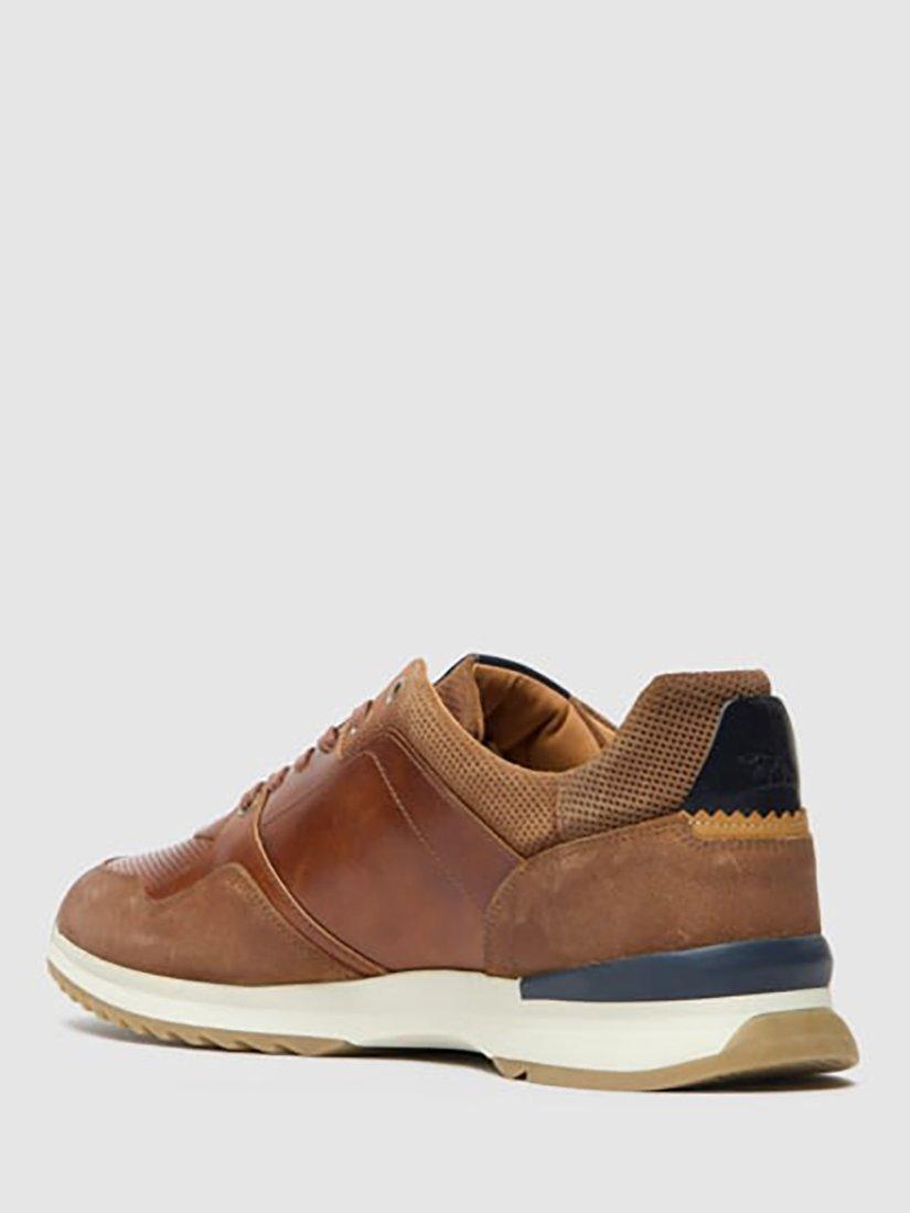 Product image 4 of 10, which shows Rodd & Gunn Albury Lace Up Leather Trainers, Cognac, 7