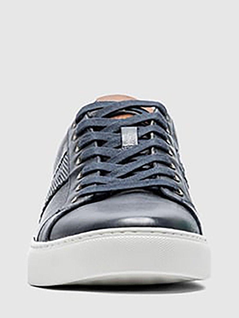 Product image 4 of 10, which shows Rodd & Gunn Endeavour Cruise Leather Trainers, Navy, 6