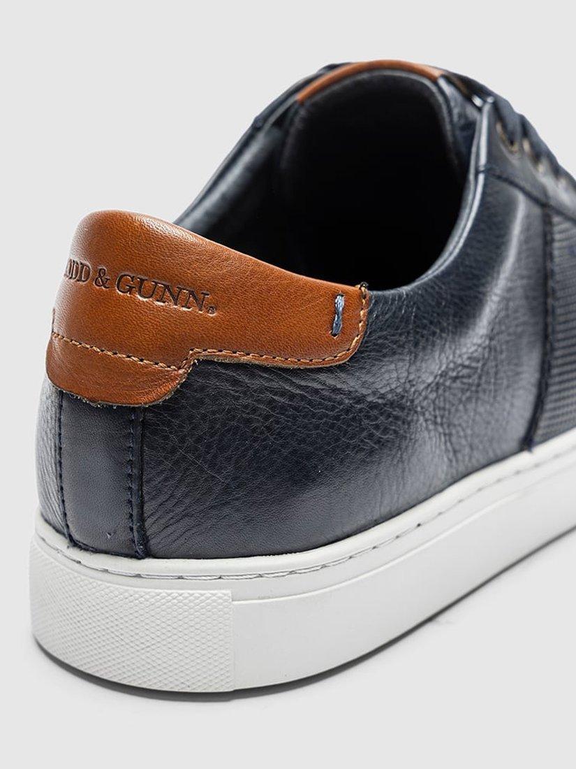 Product image 5 of 10, which shows Rodd & Gunn Endeavour Cruise Leather Trainers, Navy, 6
