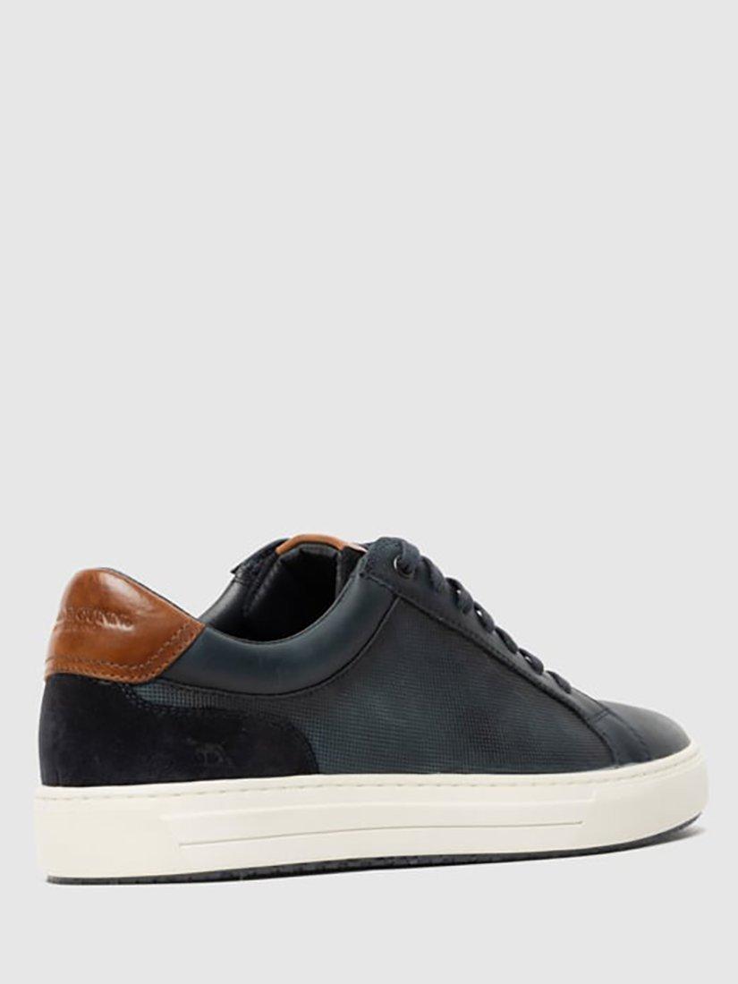 Product image 10 of 10, which shows Rodd & Gunn Transit Leather Lace Up Trainers, Sea, 6