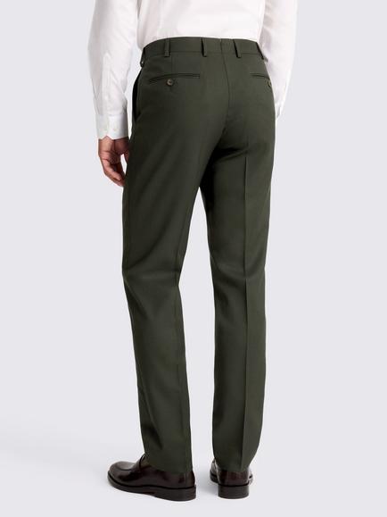 Moss Moss x Barberis Wool Tailored Trousers - view 2, Dark Green