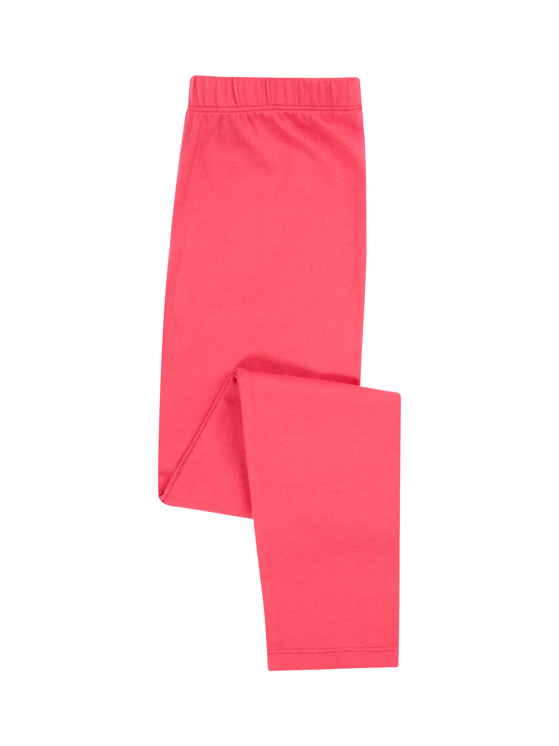 Product image 1 of 4, which shows Frugi Kids' Libby Cotton Leggings, Rose, Up to 3 months