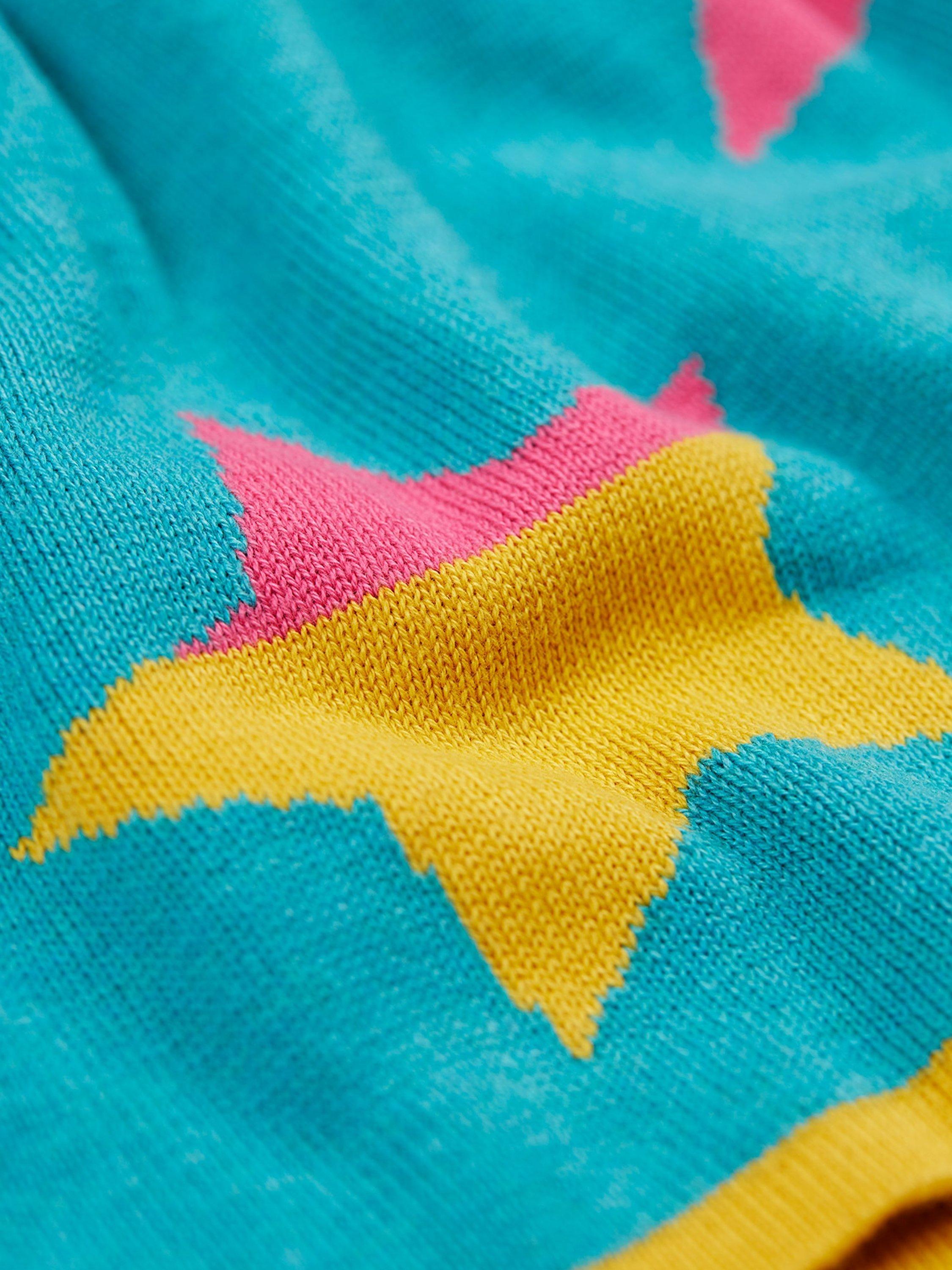 Product image 5 of 11, which shows Frugi Kids' Rory Reversible Skirt, Rainbow Stars, 2-3 yrs