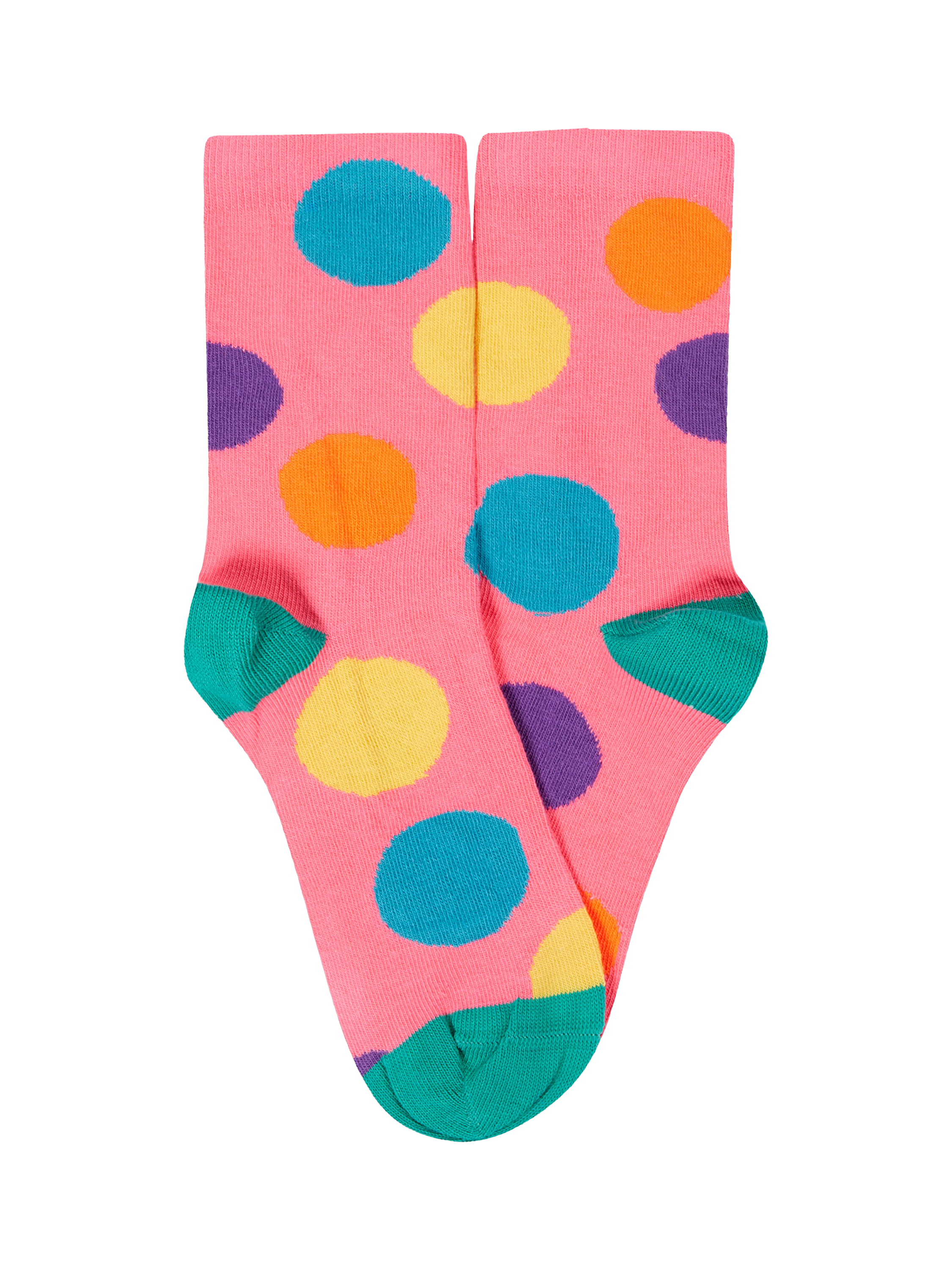 Product image 3 of 7, which shows Frugi Kids' Bright Rock My Socks, Flower Multipack, 13-2