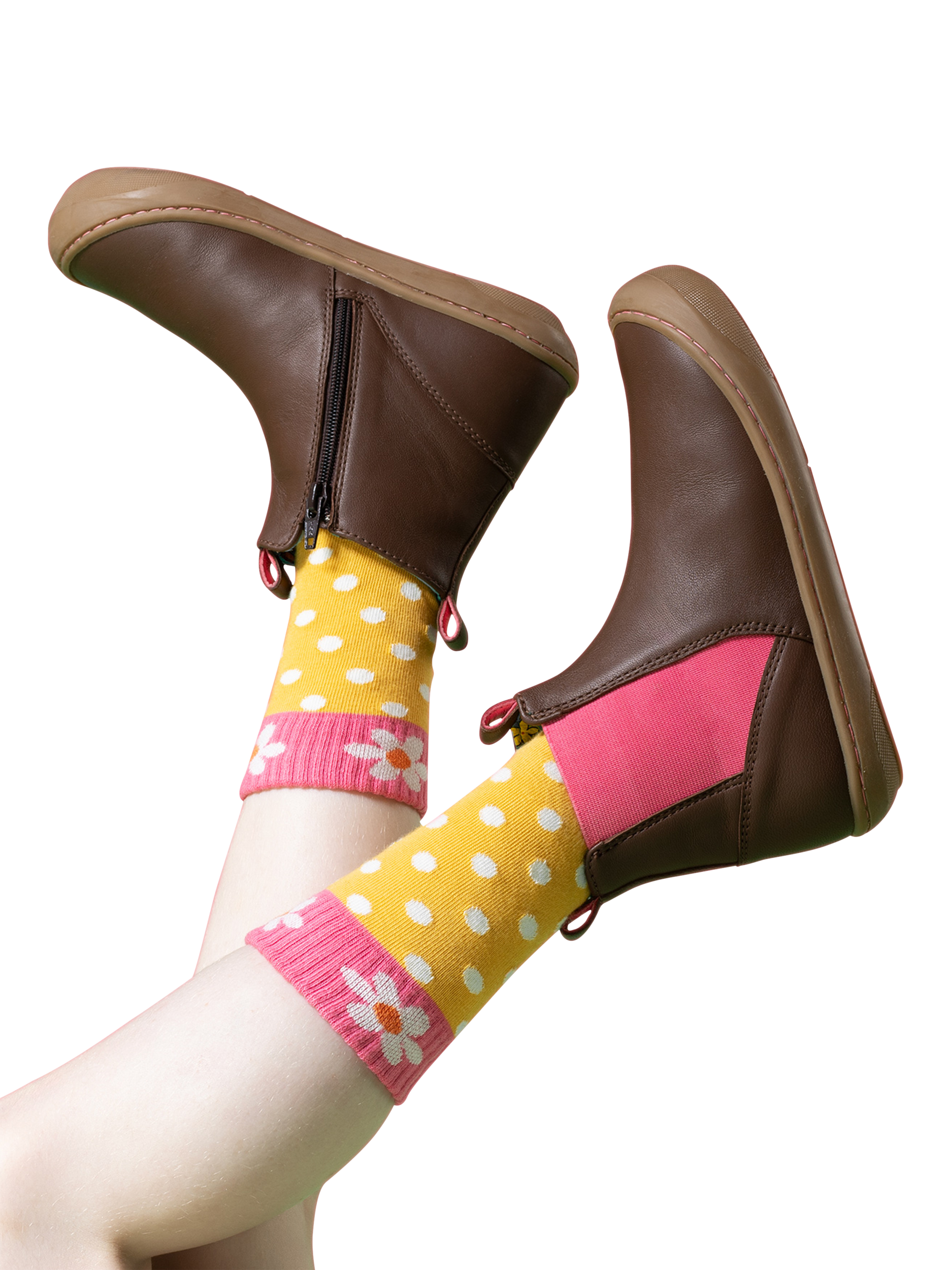 Product image 4 of 9, which shows Frugi Kids' Sunnie Printed Socks, Super Multipack, 13-2