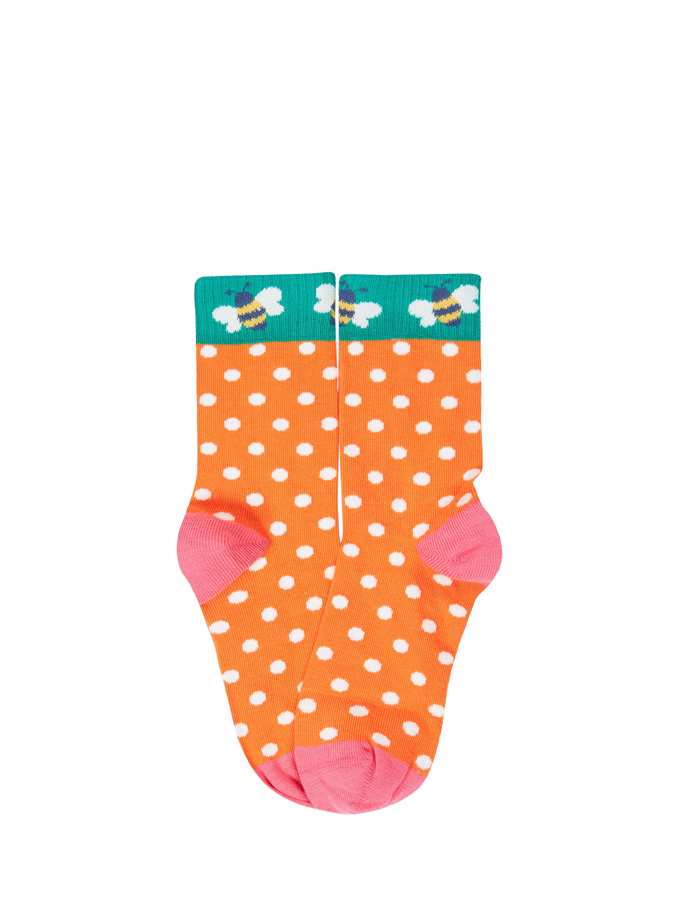 Product image 7 of 9, which shows Frugi Kids' Sunnie Printed Socks, Super Multipack, 13-2