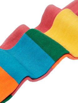 Frugi Norah Tights, Pack of 2, Hotchpotch/Rose - view 2, Hotchpotch/Rose