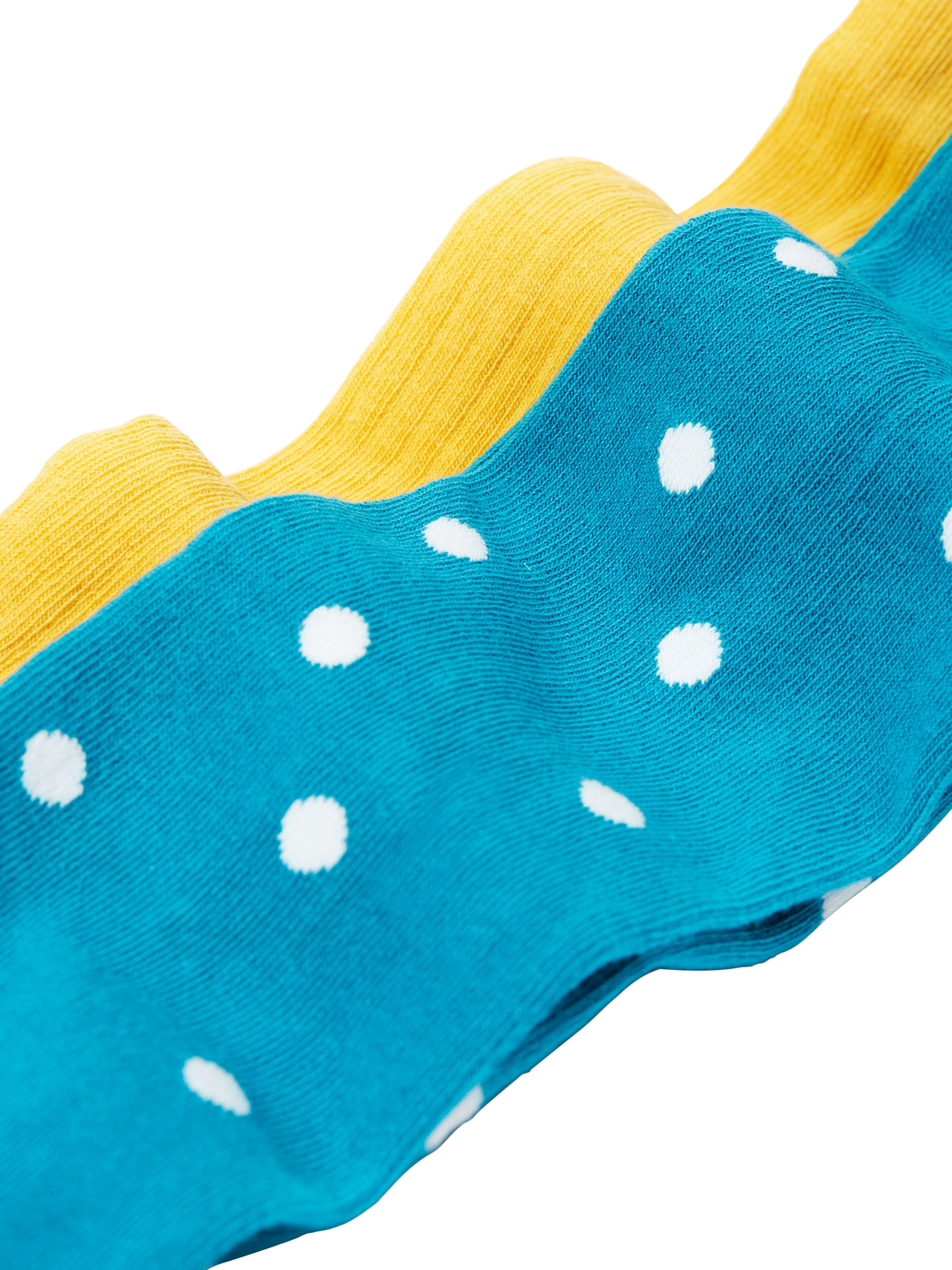 Product image 4 of 5, which shows Frugi Kids' Norah Flexible Tights, Mushroom/Bumblebee, 2-4 yrs
