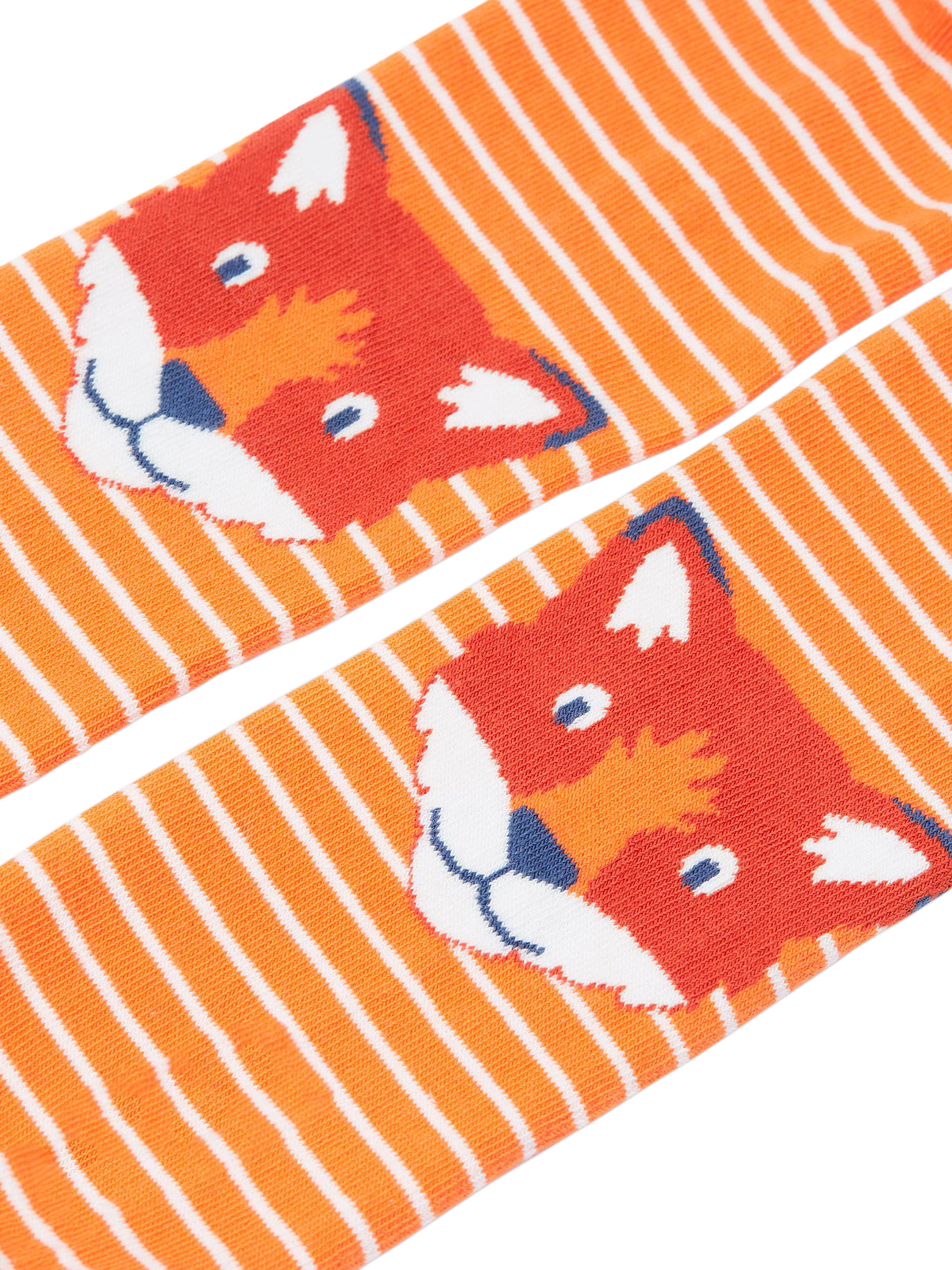 Product image 3 of 4, which shows Frugi Kids' Norah Tights, Salamnder Stripe/Fox, 2-4 years