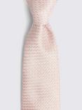 Moss Grenadine Weave Silk Tie, Pink
