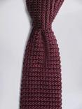 Moss Knitted Silk Tie, Red