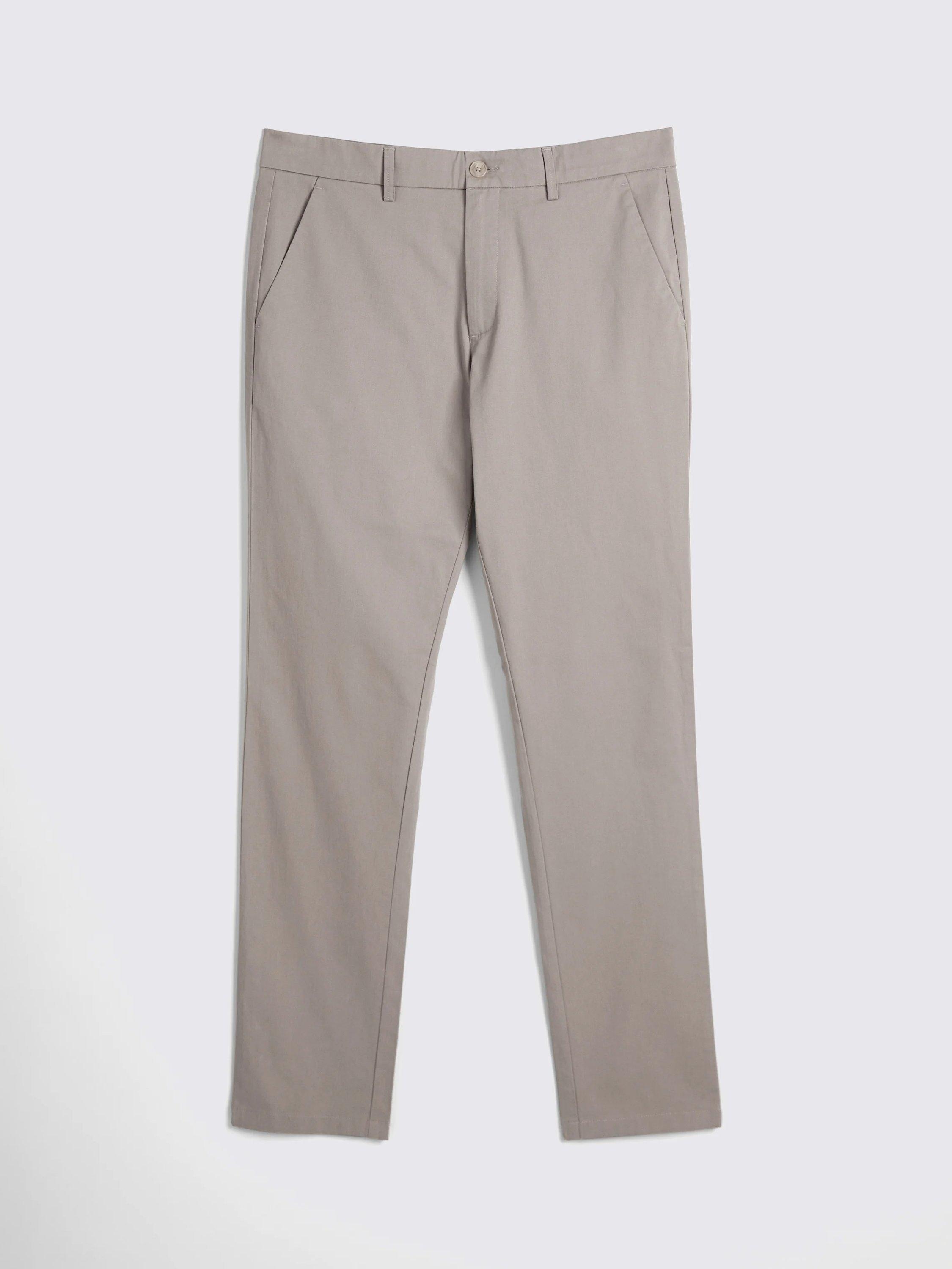 Product image 4 of 4, which shows Moss Tailored Stretch Chinos, Dark Taupe, 30R