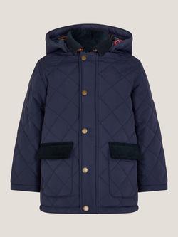 Monsoon Kids' Corduroy Jacket, Navy - view 2, Navy