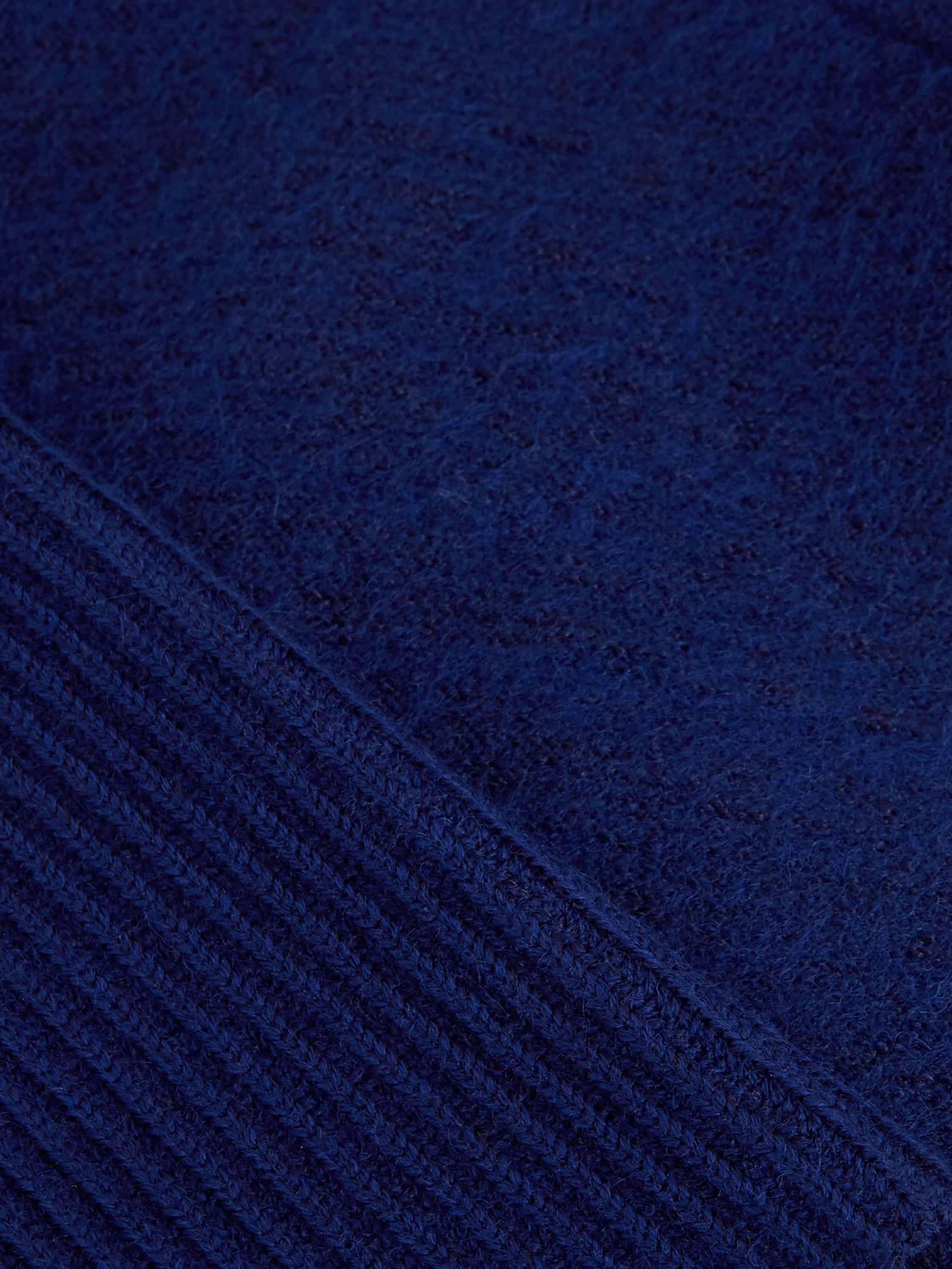 Product image 6 of 8, which shows Phase Eight Byanca Asymmetric Zip Knit Coat, Cobalt, 14
