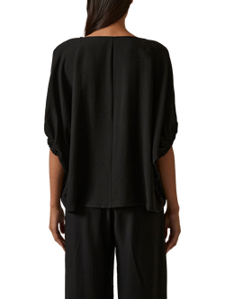 James Lakeland Round Neck Batwing Top - view 2, Black
