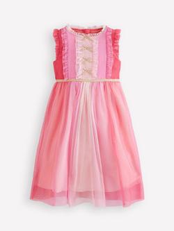 Mini Boden Kids' Panelled Frill Tulle Dress, Multi, Multi