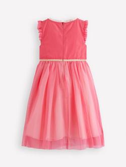 Mini Boden Kids' Panelled Frill Tulle Dress, Multi - view 2, Multi