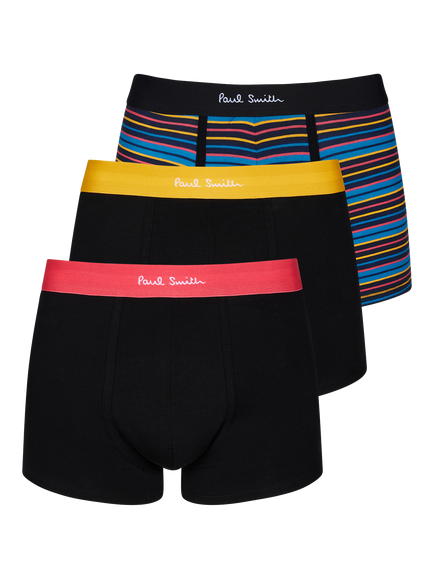 Paul Smith Mixed Cotton Blend Trunks, Pack of 3, Multi, Multi