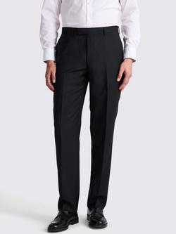 Moss Tailored Fit Wool Suit Trousers, Black, Black