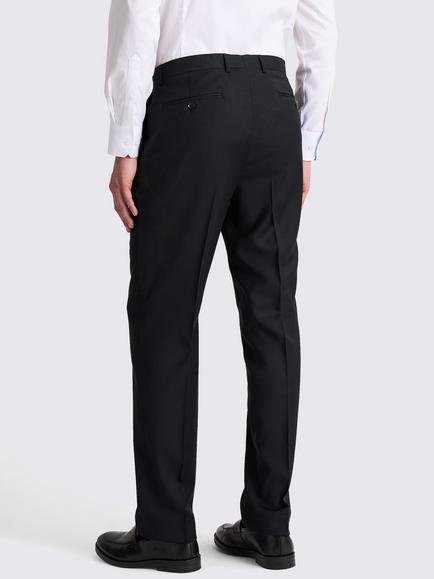 Moss Tailored Fit Wool Suit Trousers - view 2, Black