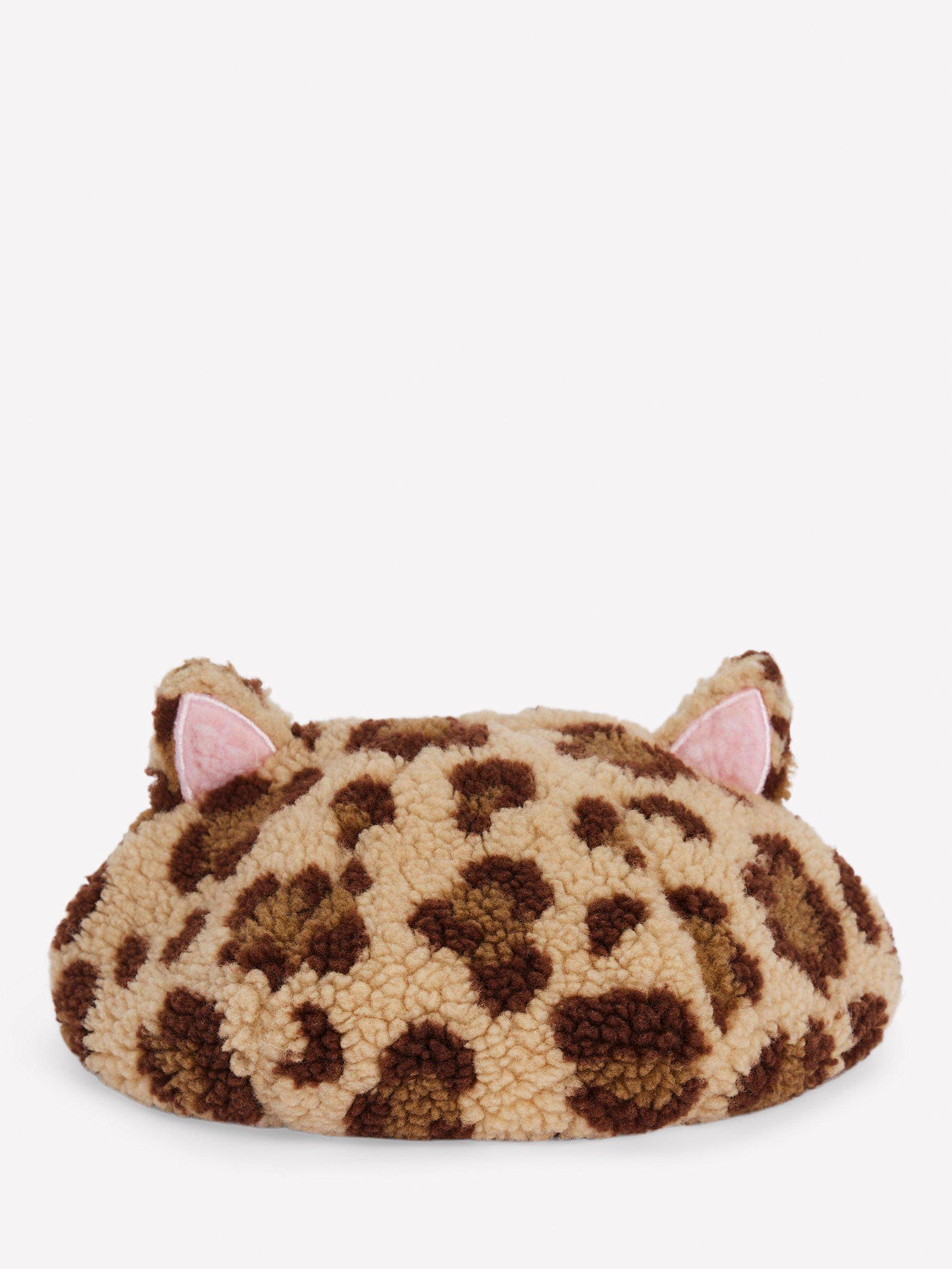 Product image 1 of 3, which shows Mini Boden Kids' Novelty 3D Cat Ear Beret, Multi, 9-12 years