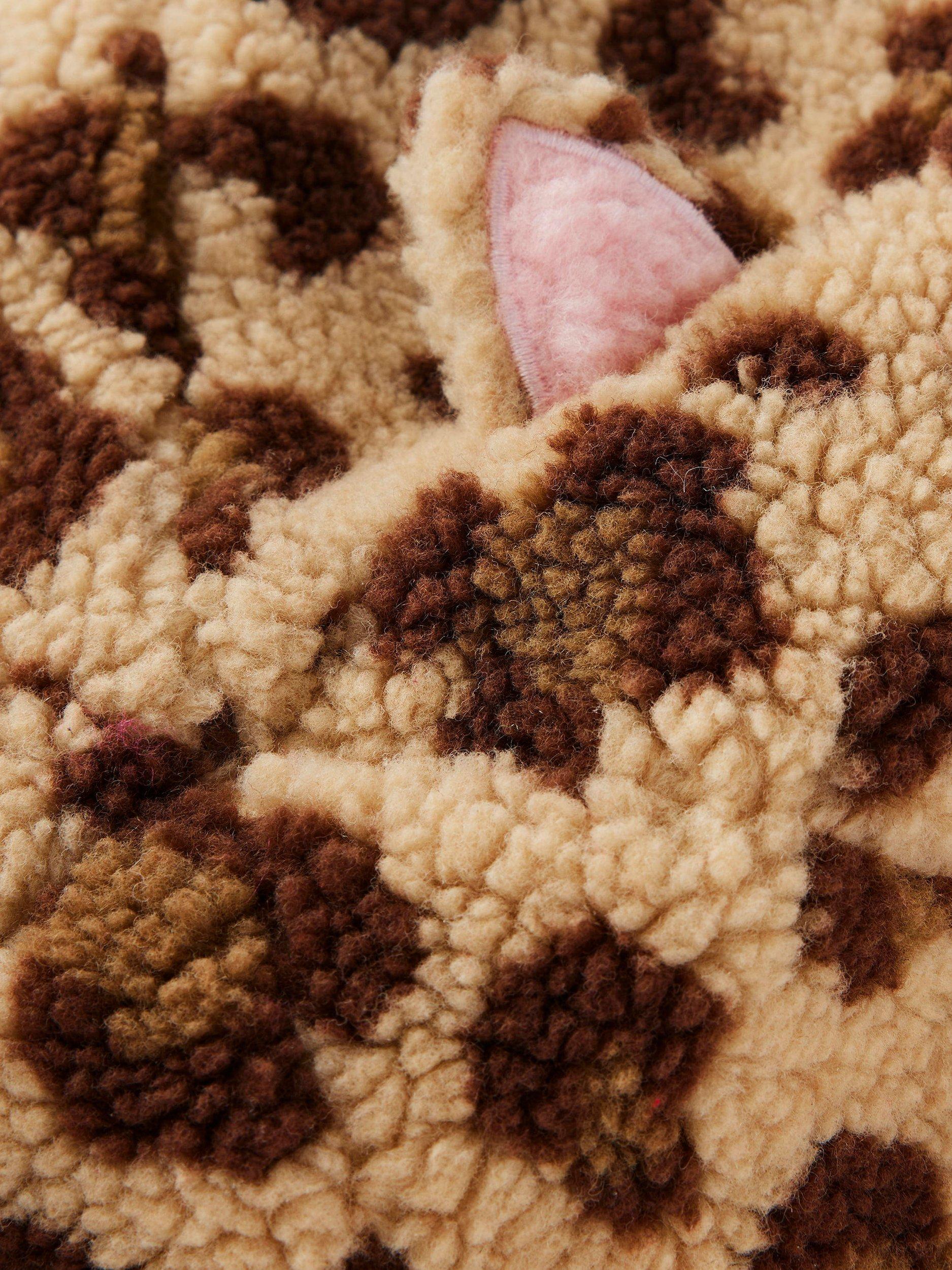 Product image 3 of 3, which shows Mini Boden Kids' Novelty 3D Cat Ear Beret, Multi, 9-12 years