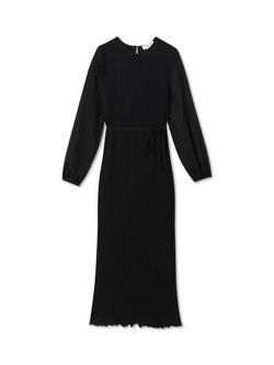 Never Fully Dressed Perrie Plisse Dress, Black, Black