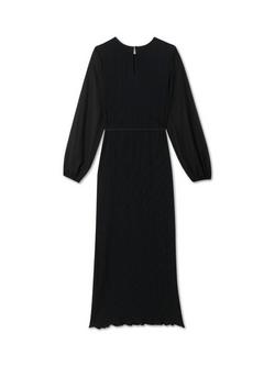 Never Fully Dressed Perrie Plisse Dress, Black - view 2, Black