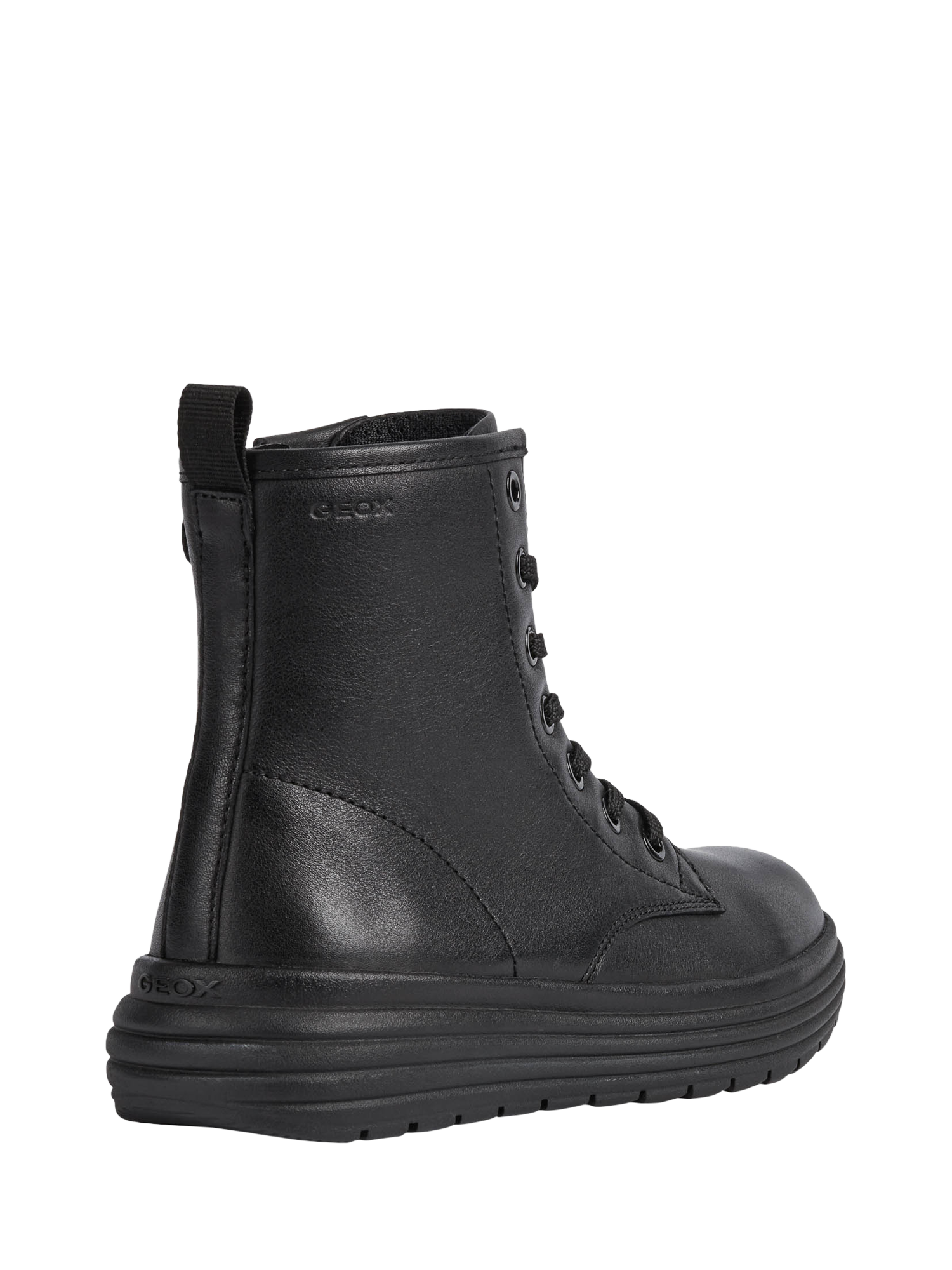 Product image 4 of 6, which shows Geox Kids' Phaolae Nappa Leather Ankle Boots, Black, EU35