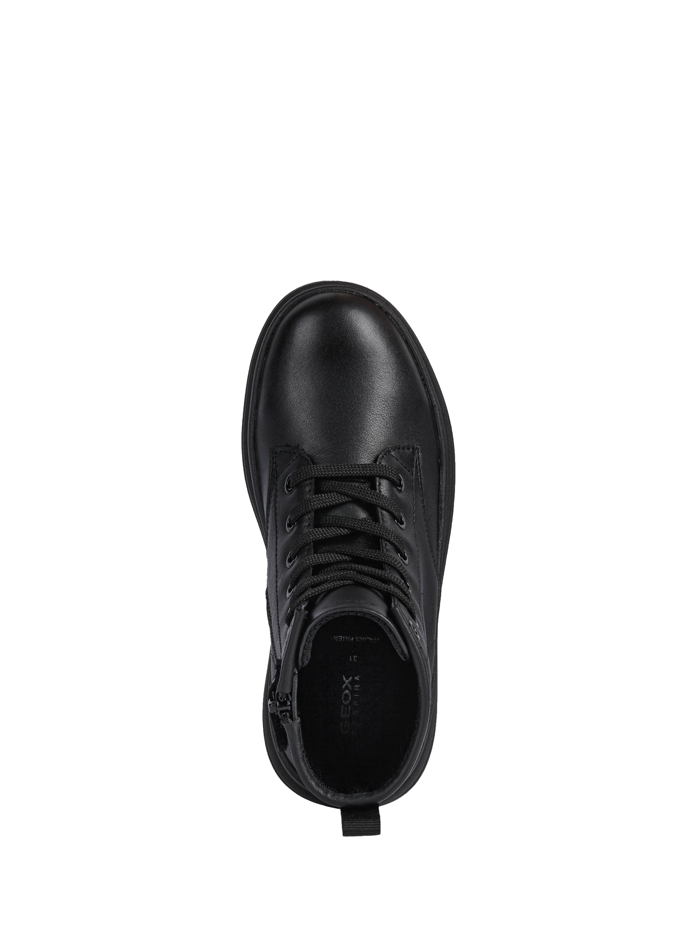 Product image 5 of 6, which shows Geox Kids' Phaolae Nappa Leather Ankle Boots, Black, EU35